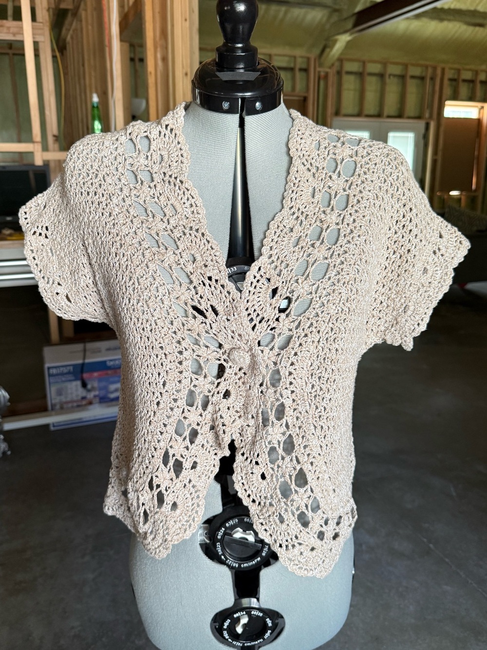Christopher & Banks crocheted cardigan